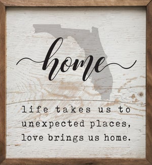 Personalized State Home Unexpected Places Whitewash